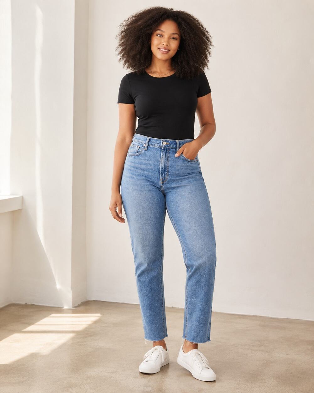 Madewell Perfect Vintage Jeans 32 Enmore Wash Mid Rise Cropped Raw Hem